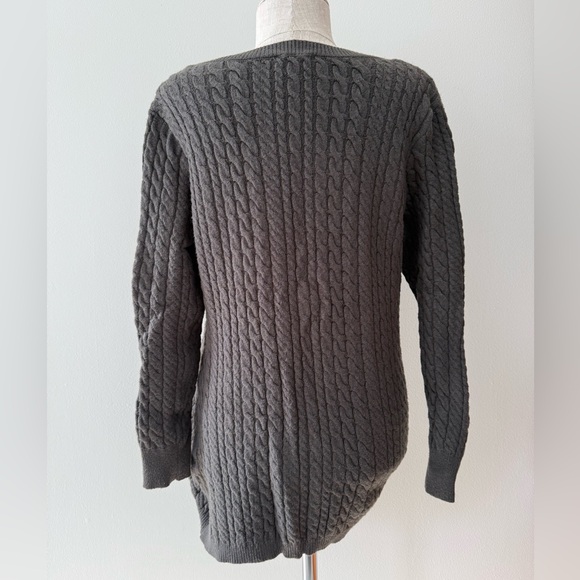 Evolution by Cyrus Aneesa Cable Knit Asymmetrical Hem Sweater - Picture 5 of 7